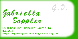 gabriella doppler business card